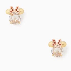 Disney X Kate Spade New York Minnie Stud Earrings Clear NWT